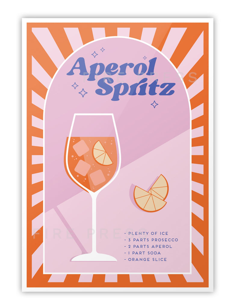 Aperol Spritz Retro Poster