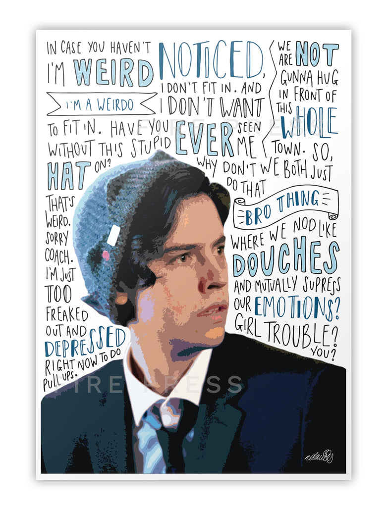 Cole Sprouse Quote Poster
