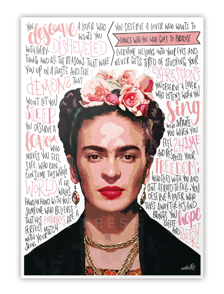 Frida Kahlo Quote Poster